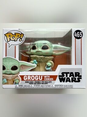 Funko Pop! Grogu with Cookies Vinyl Figure - Green & Tan